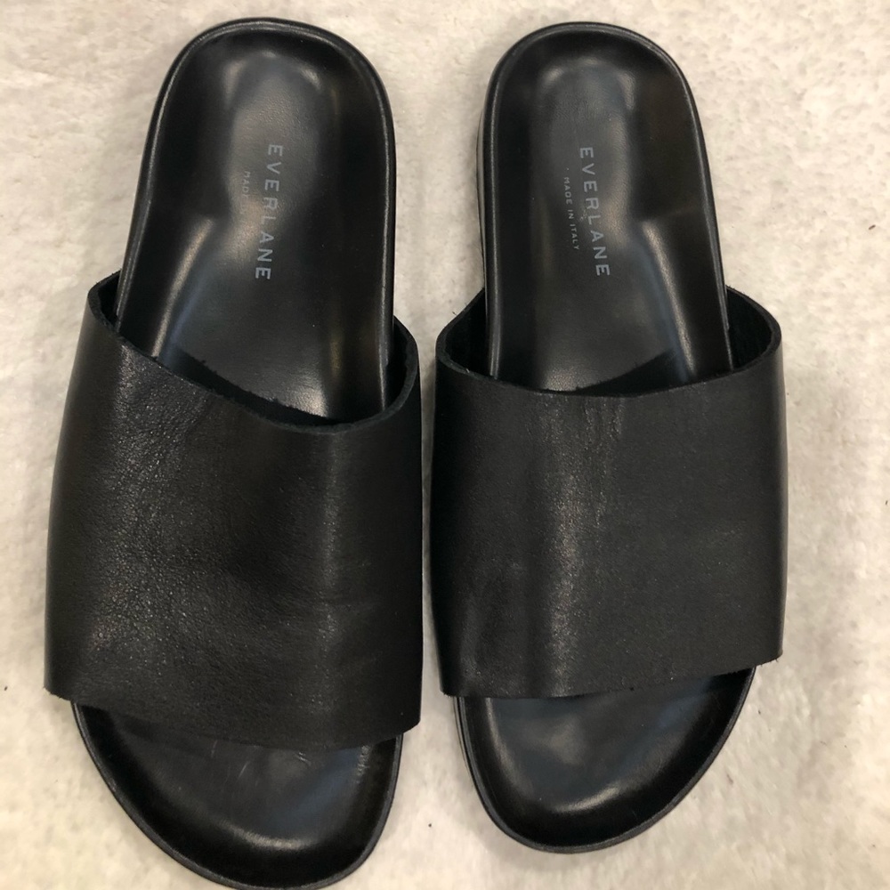 Everlane black Form Slide sandal size 8